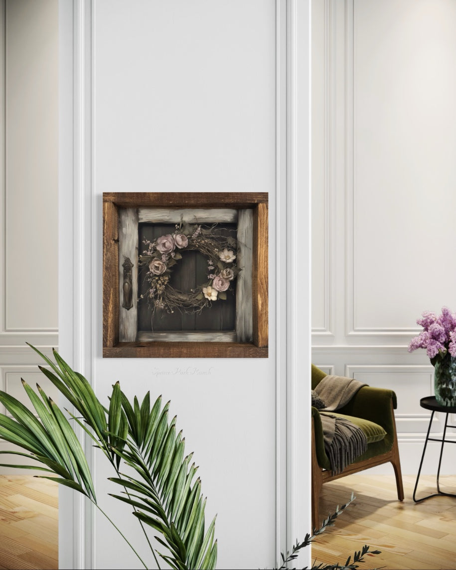 Spring Wreath Canvas Print
