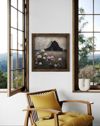 Rustic Barn and Hydrangeas Canvas Print