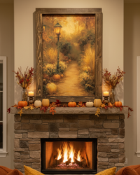 Lanterns Through Fall Canvas Print Exclusive