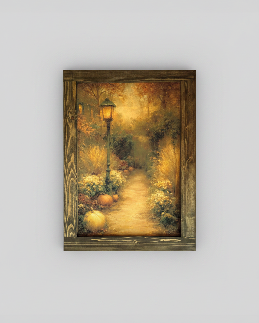 Lanterns Through Fall Canvas Print Exclusive