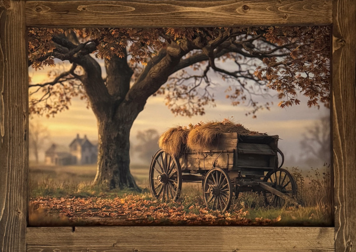 Under the Old Oak Canvas Print