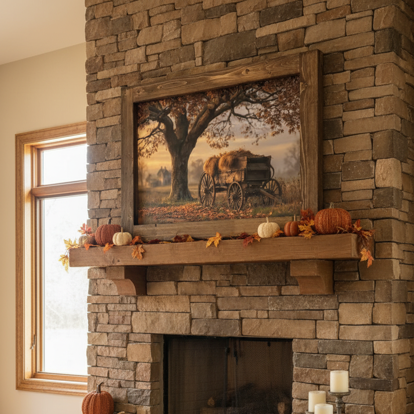Under the Old Oak Canvas Print
