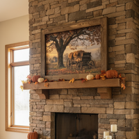 Under the Old Oak Canvas Print