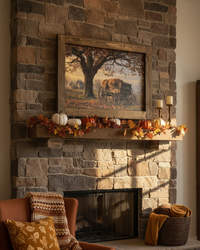 Under the Old Oak Canvas Print