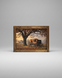Under the Old Oak Canvas Print