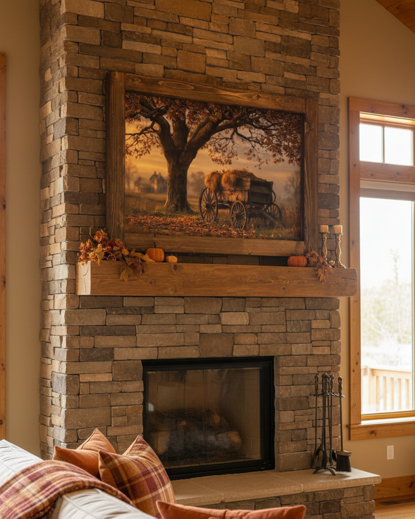 Under the Old Oak Canvas Print