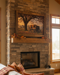 Under the Old Oak Canvas Print