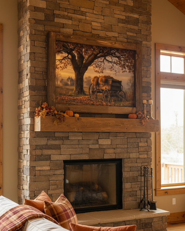 Under the Old Oak Canvas Print