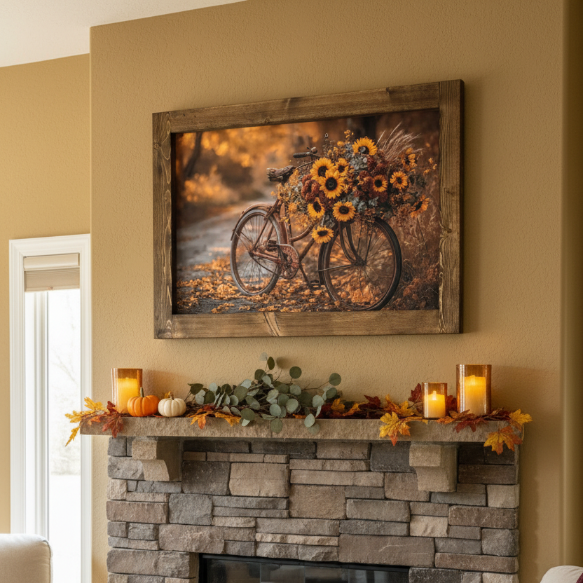 Autumn Ride Canvas Print