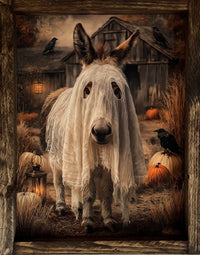 A Poorly Disguised Donkey Canvas Print