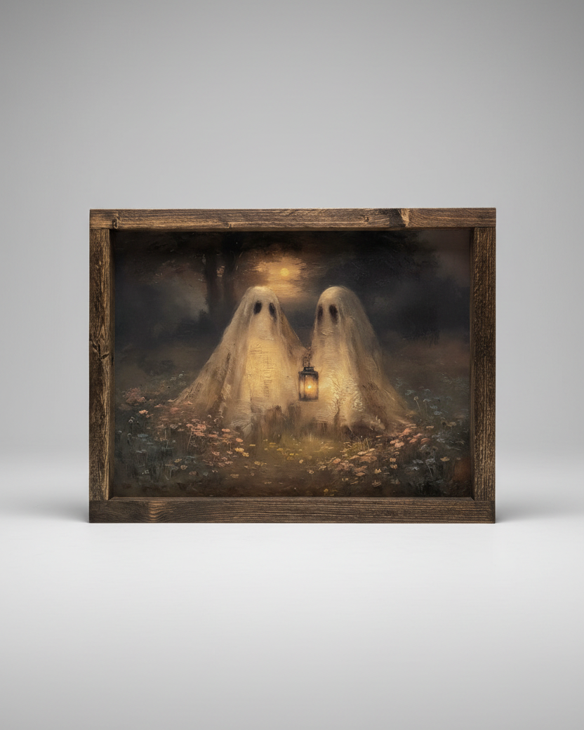 A Moon Made for Two Canvas Print