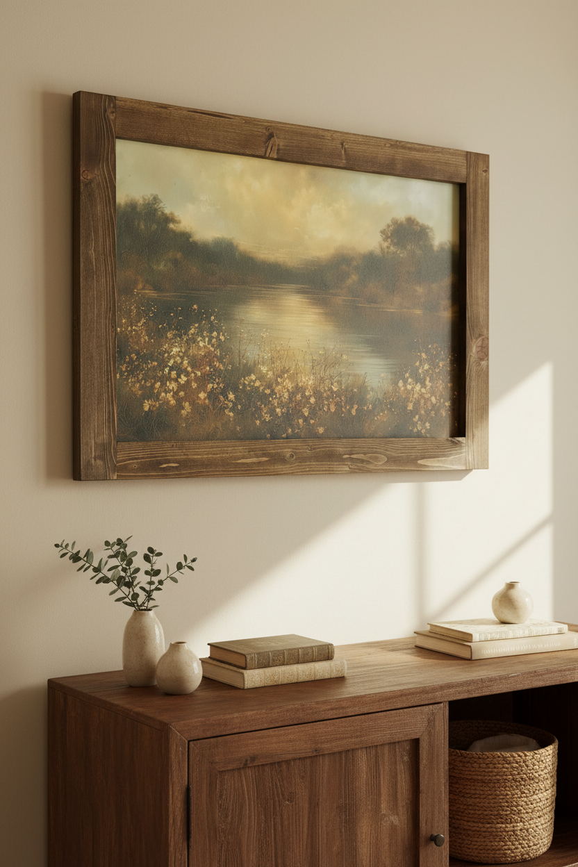 The Meadow's Reflection Canvas Print