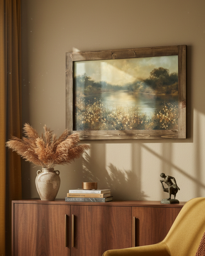 The Meadow's Reflection Canvas Print