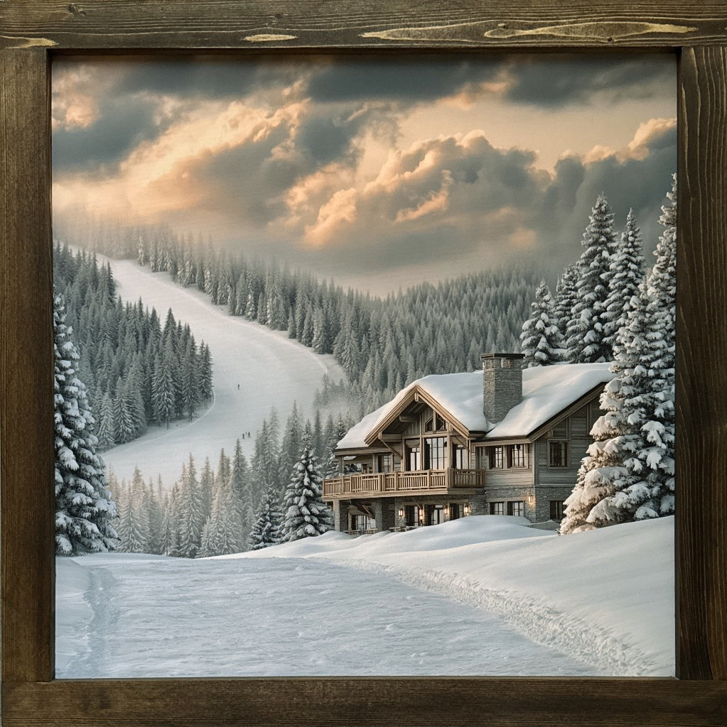 Snowbound at Sunset Canvas Print Exclusive