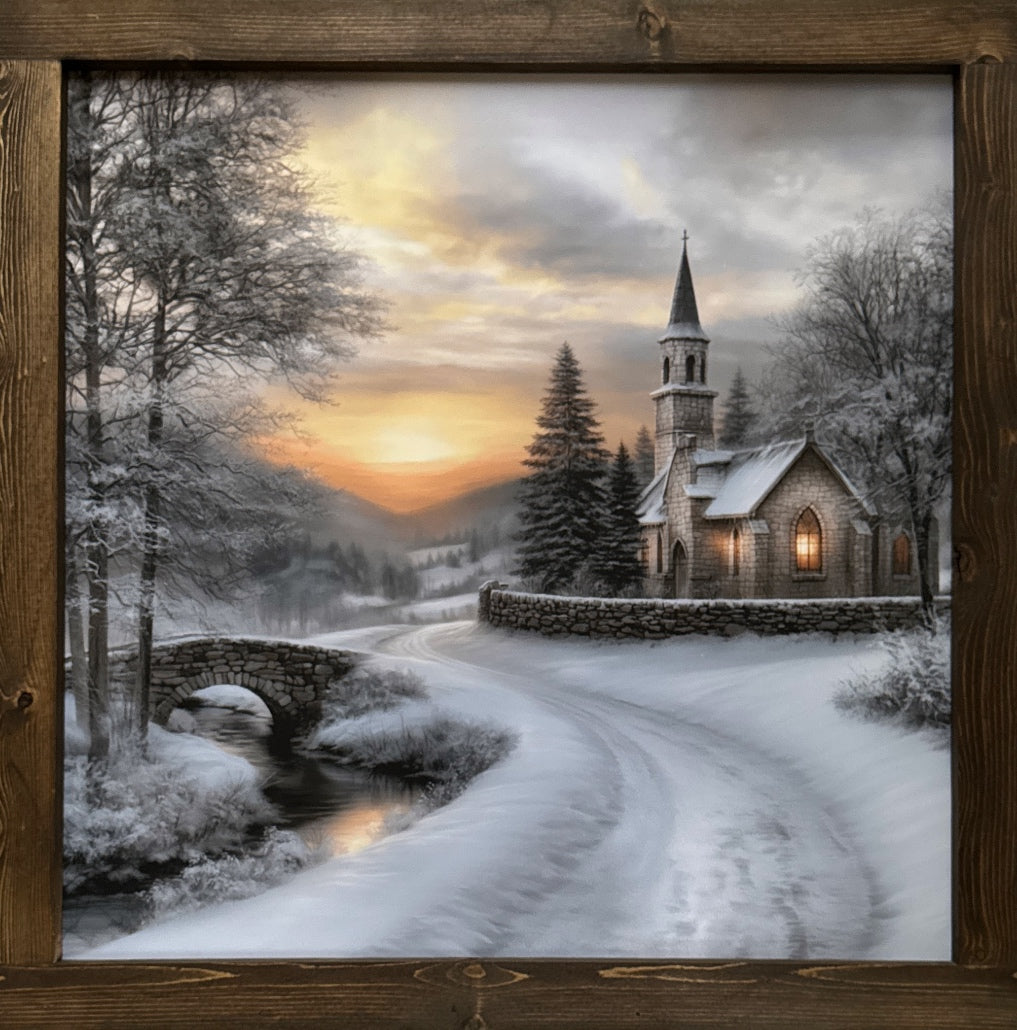 Chapel at Dusk Canvas Print Exclusive