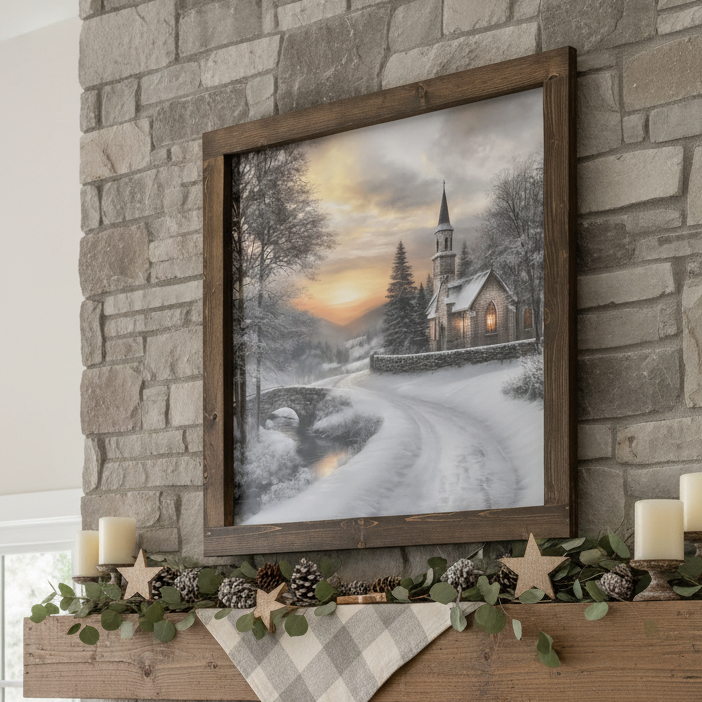 Chapel at Dusk Canvas Print Exclusive