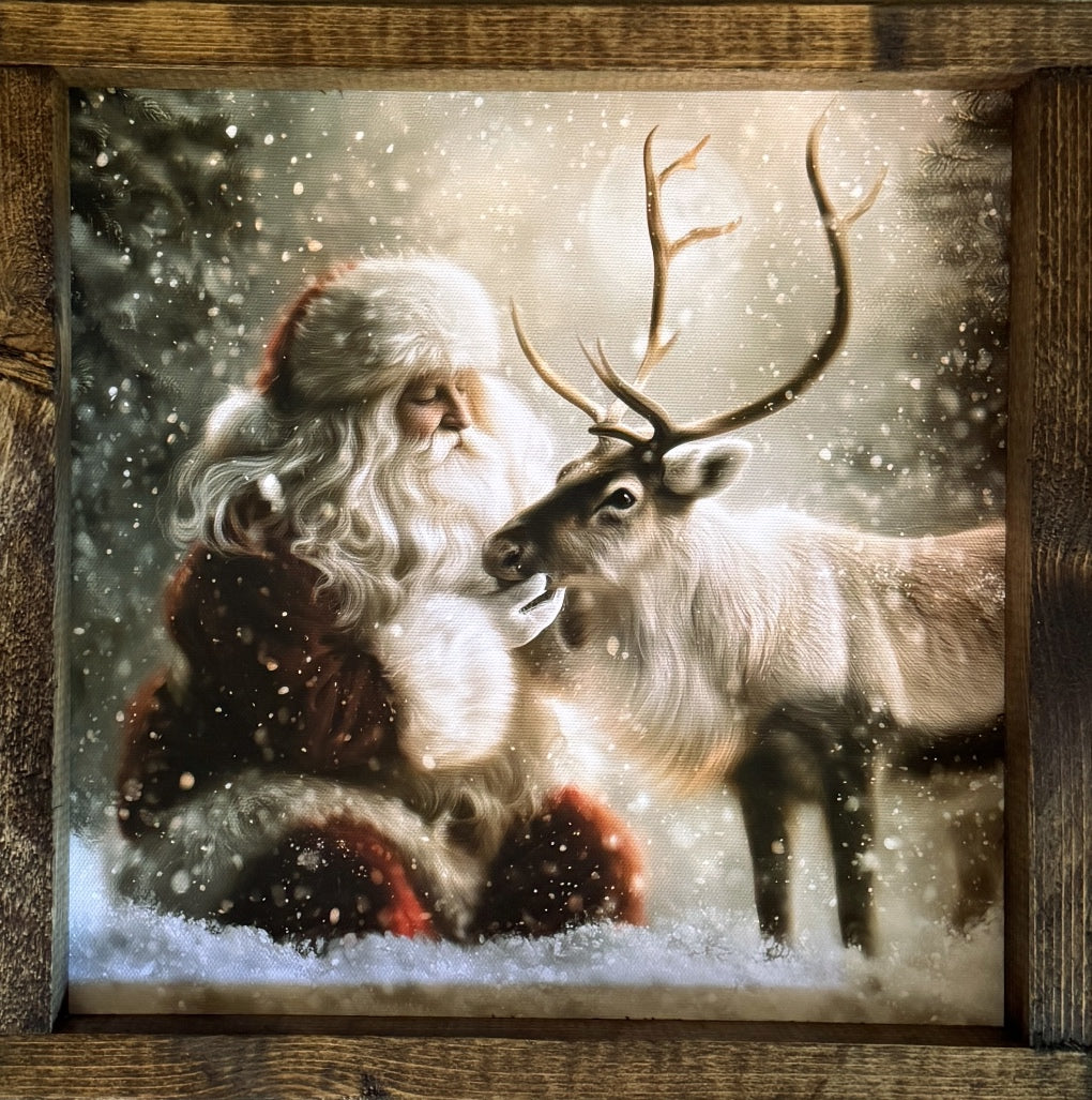 The Christmas Visit Canvas Print Exclusive