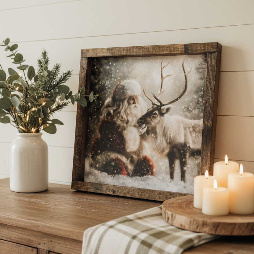 The Christmas Visit Canvas Print Exclusive