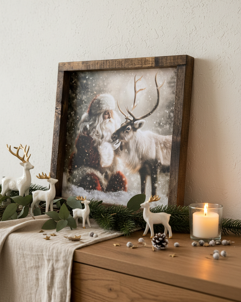 The Christmas Visit Canvas Print Exclusive