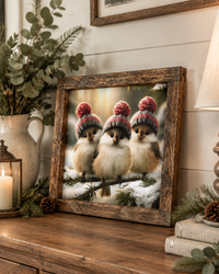 The Merry Three Canvas Print Exclusive