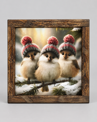The Merry Three Canvas Print Exclusive