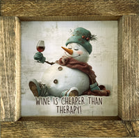 Wine is Cheaper Canvas Print