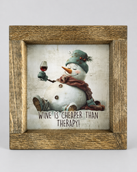 Wine is Cheaper Canvas Print