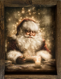 Santa's Quiet Moment Canvas Print Exclusive