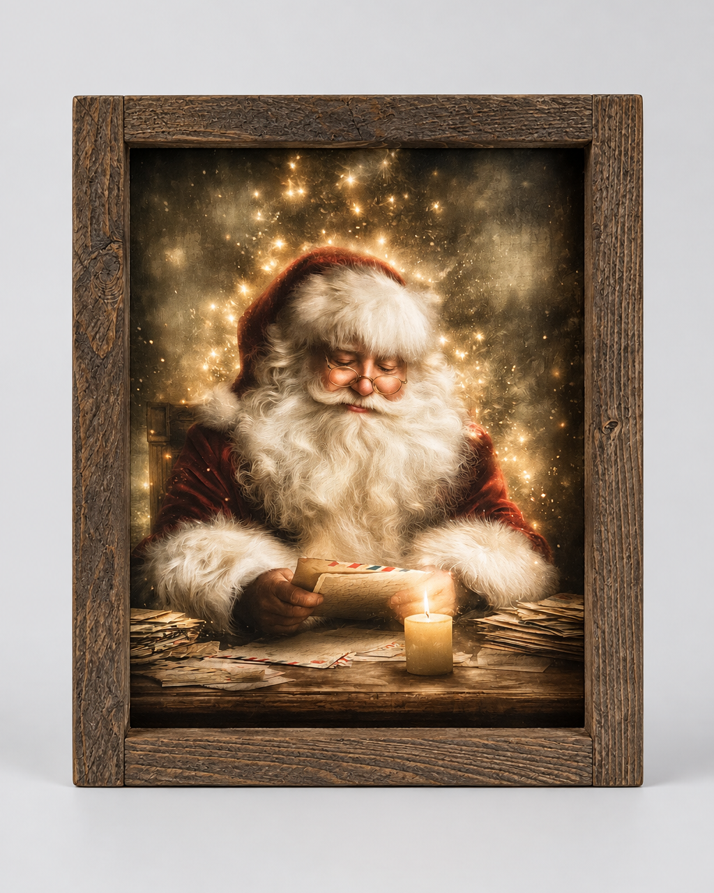 Santa's Quiet Moment Canvas Print Exclusive