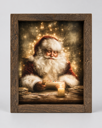 Santa's Quiet Moment Canvas Print Exclusive