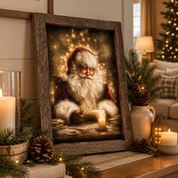 Santa's Quiet Moment Canvas Print Exclusive