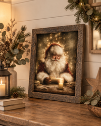 Santa's Quiet Moment Canvas Print Exclusive