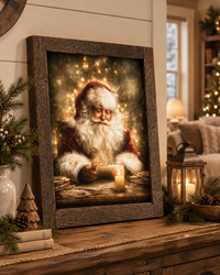 Santa's Quiet Moment Canvas Print Exclusive