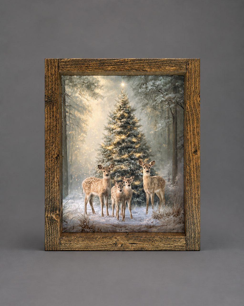 The Woodland Christmas Tree Canvas Print Exclusive