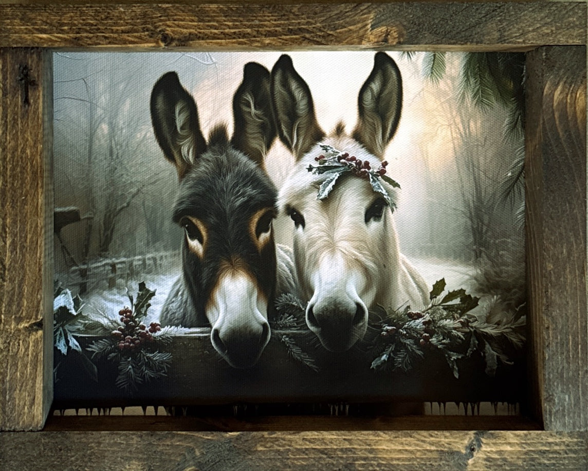 Holly and Hooves Canvas Print Exclusive