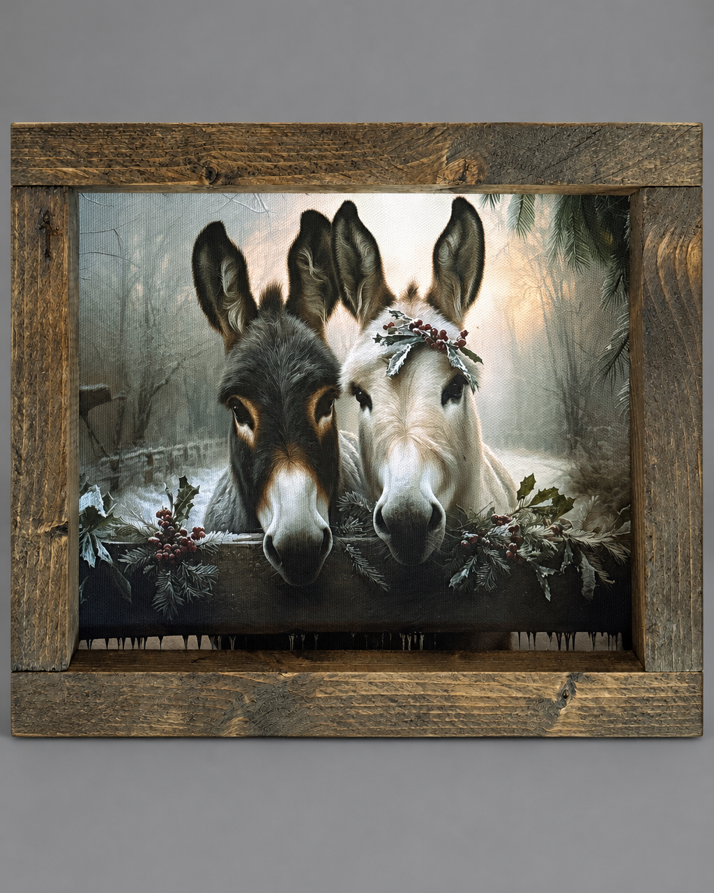 Holly and Hooves Canvas Print Exclusive