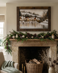 The Village Skating Pond Canvas Print