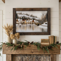 The Village Skating Pond Canvas Print