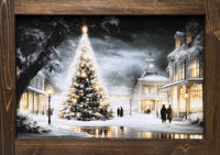 Town Square Glow Canvas Print Exclusive