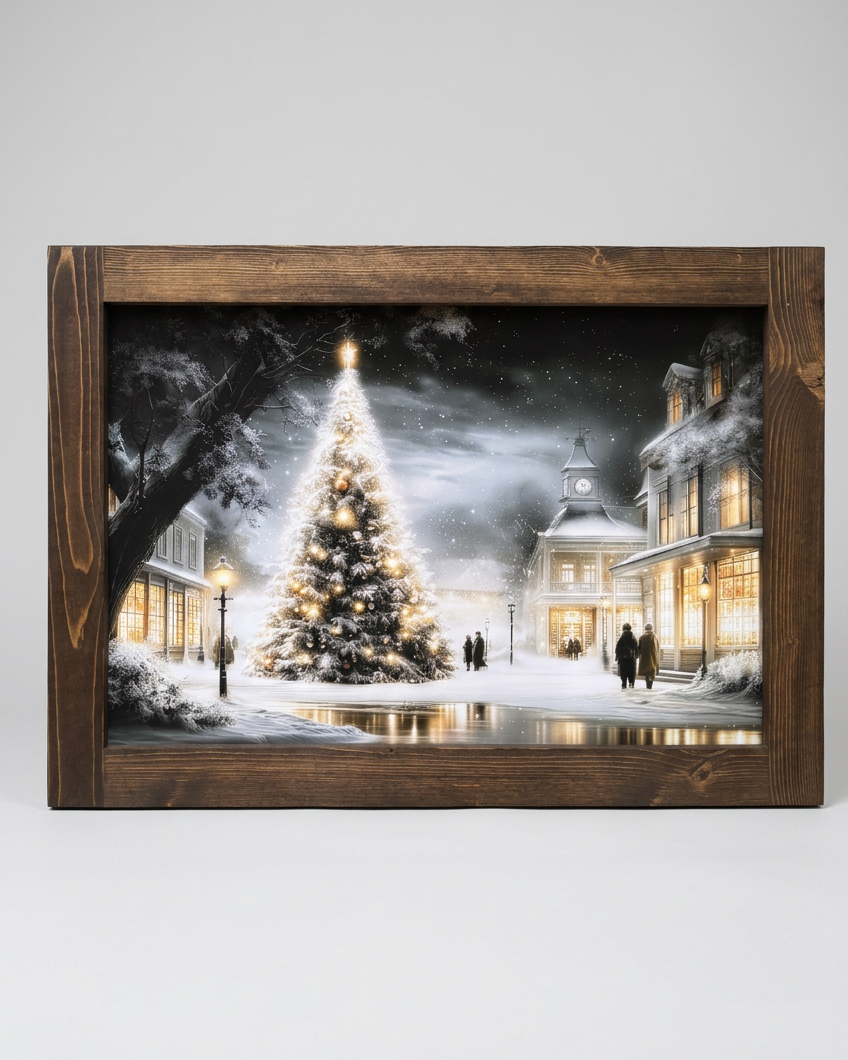 Town Square Glow Canvas Print Exclusive