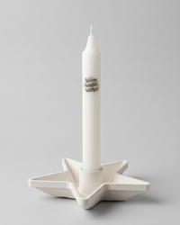 Star Candle Holder With Candle