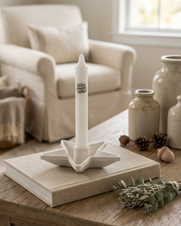 Star Candle Holder With Candle