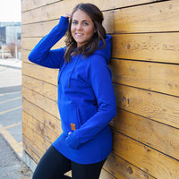 Kora Long Hoodie Royal Blue