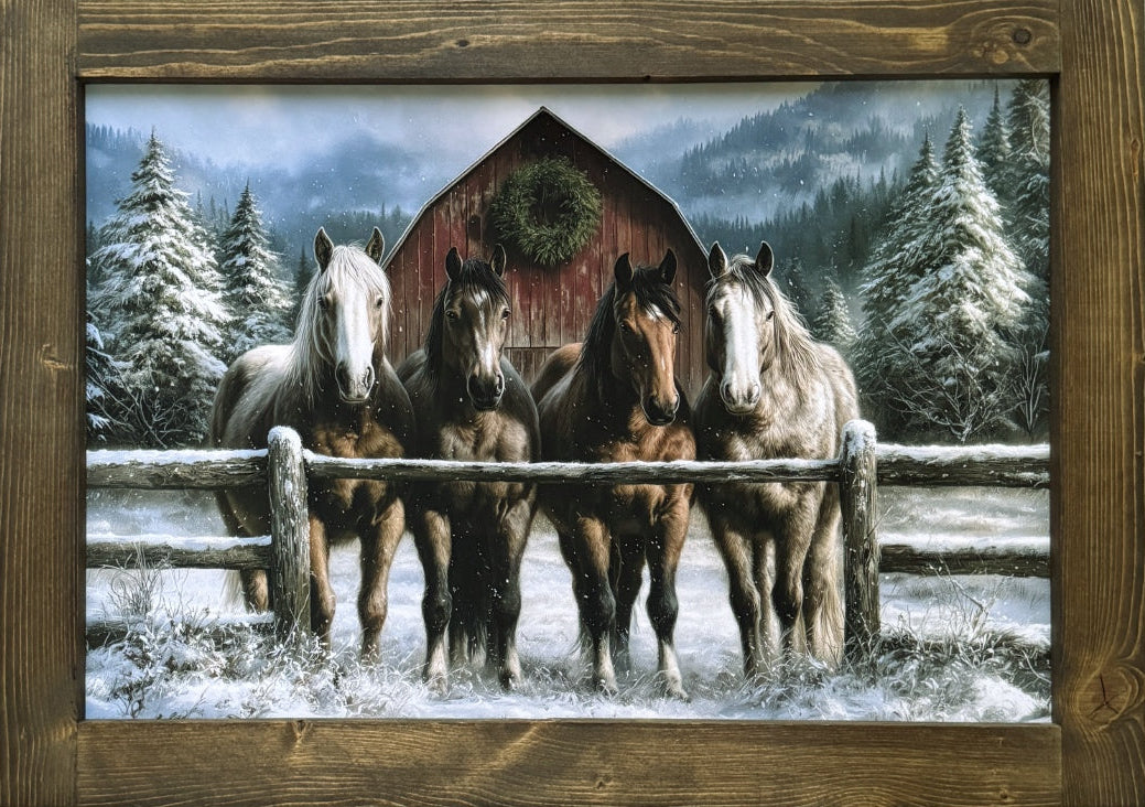 Waiting at the Winter Gate Canvas Print Exclusive
