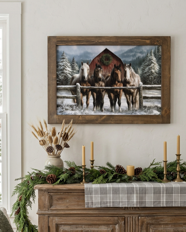 Waiting at the Winter Gate Canvas Print Exclusive