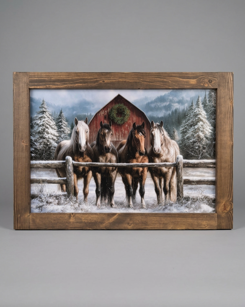 Waiting at the Winter Gate Canvas Print Exclusive