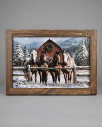 Waiting at the Winter Gate Canvas Print Exclusive