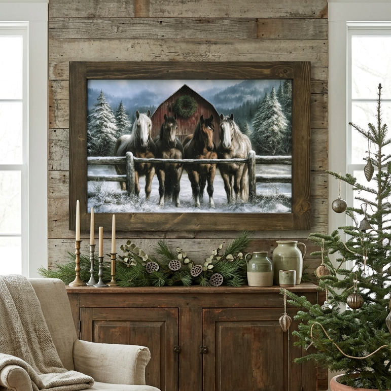 Waiting at the Winter Gate Canvas Print Exclusive
