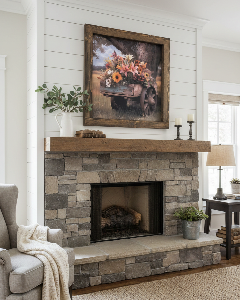 Blooms on Wheels Canvas Print