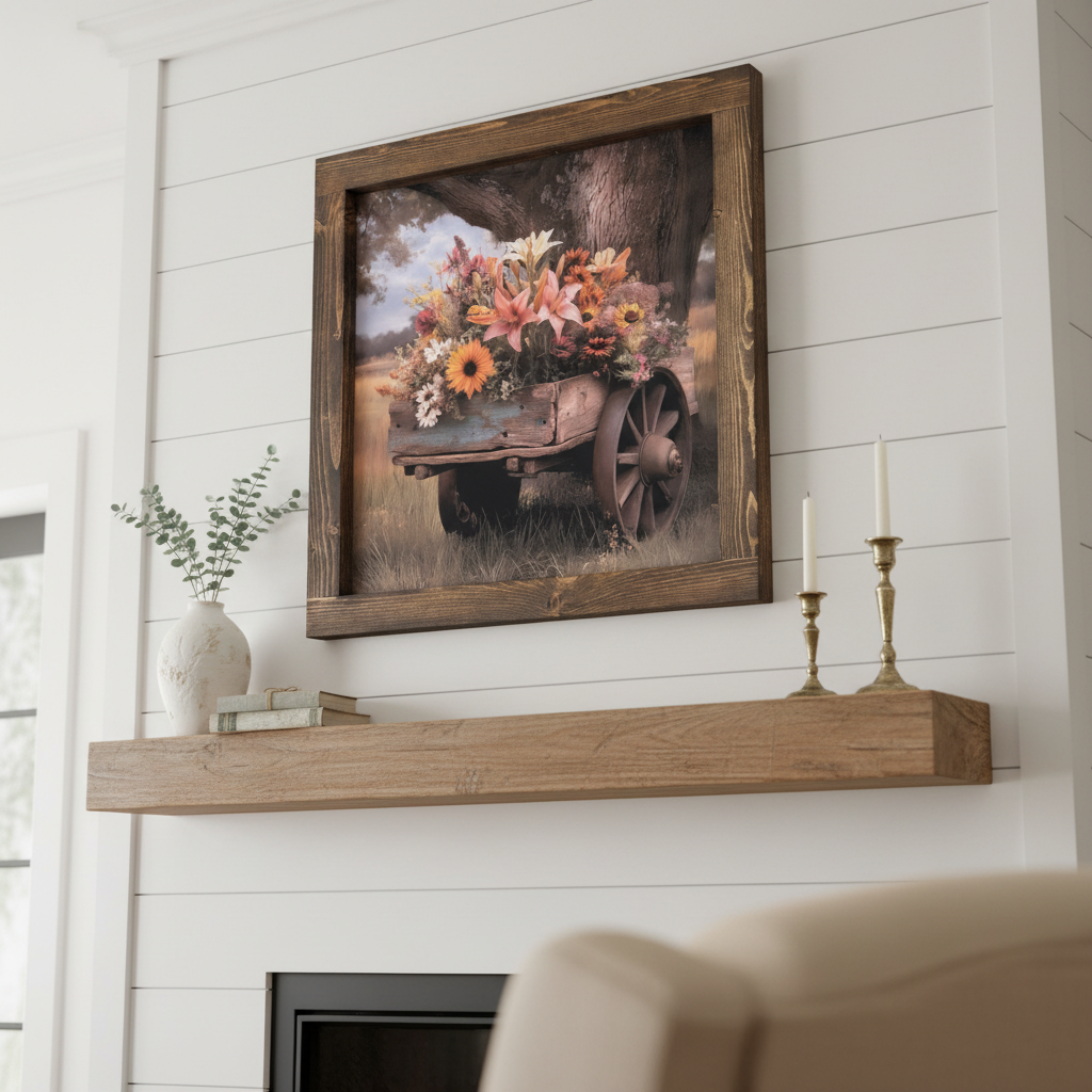 Blooms on Wheels Canvas Print